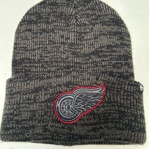 Official Redwings Gray Knit Beanie